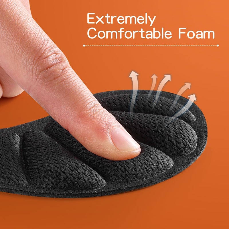 SUMBLIME Adhesive Back of Heel Cushion Pads, Heel Grips Inserts for Boots, Too Big Loose Shoes, Reusable Heel Guards Liners for Women Men, Improve Shoe Fit - Image 4